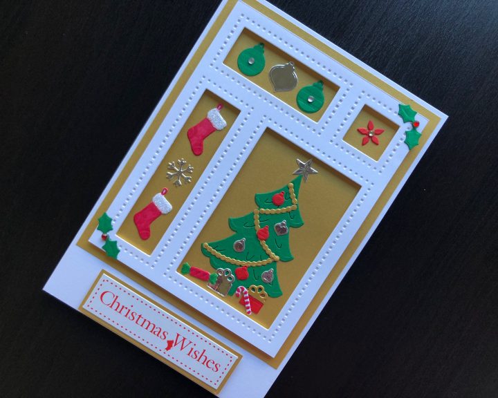 Christmas shadow box card