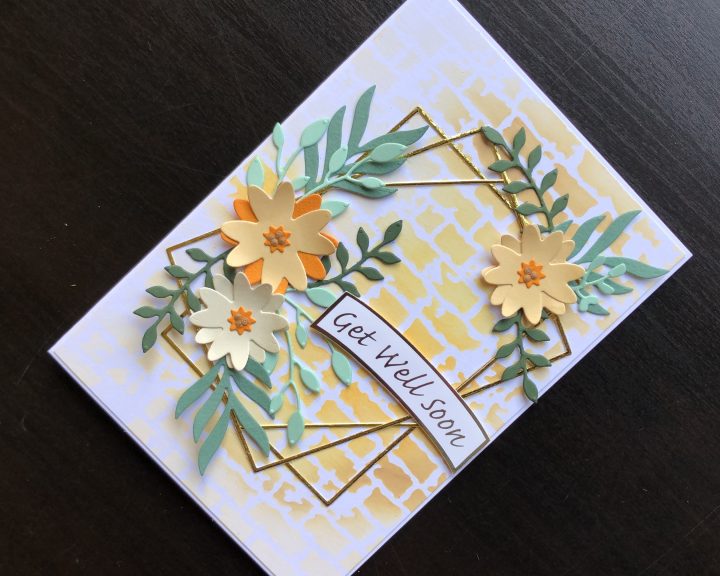 hand made get well card