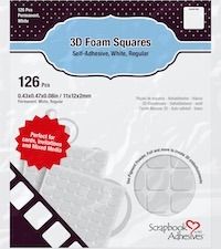 Scrapbook Adhesives 3D Foam Circles White Assorted Sizes