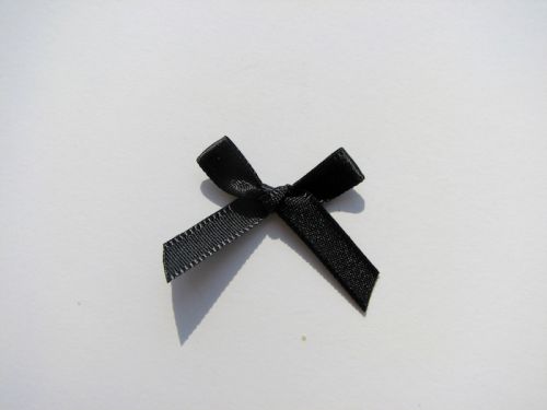 Black Satin Bows