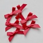 Satin Bows Red