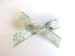 Satin Bows Silver