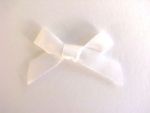 Satin Bows White