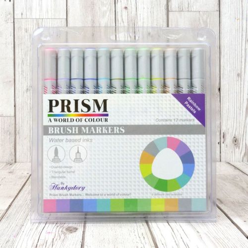 Watercolour Brush Marker Pens Rainbow Pastels