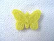 Yellow Felt Butterfly