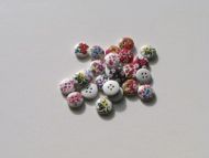 Floral Painted Buttons