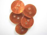 15mm Shell Buttons Salmon Pink