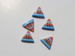 Triangular Striped Button Bright