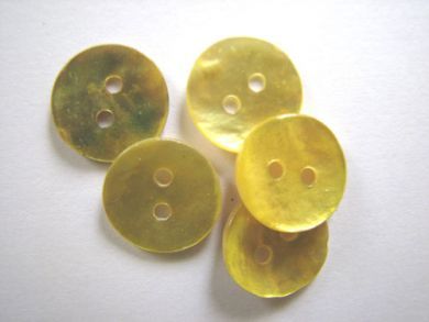 Shell Buttons Yellow