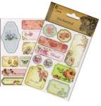 Vintage Chipboard Sticker Sheet