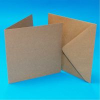 5 x 5 Inch Kraft Card and Envelope Bulk Pack