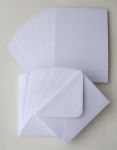 5 x 7 Inch White Blank Cards and Envelopes