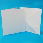 7 x 7 Inch White Card and Envelope Pack