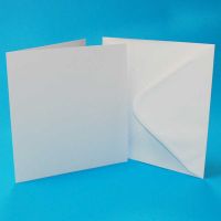 7 x 7 Inch White Card and Envelope Bulk Pack