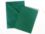A6 Green Blank Cards and Envelopes