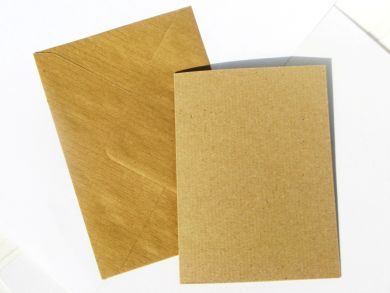 A6 Kraft Card and Envelope Bulk Pack