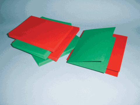 5 x 5 Red and Green Blank Cards and Envelopes Bulk Pack