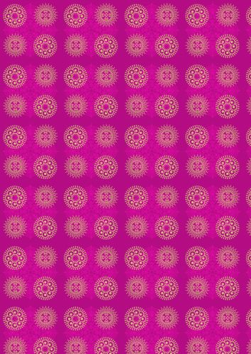 Indian Circles Pink Background Paper