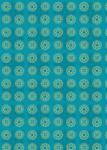 Indian Circles Turquoise Background Paper