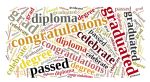 Graduation Wordcloud Background Paper
