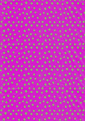 Green on Bright Pink Polka Dot Paper