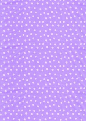 White on Lilac Polka Dot Paper