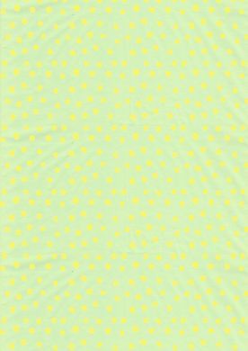 Yellow on Green Polka Dot Paper