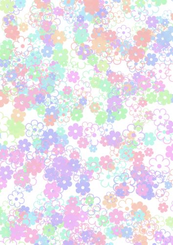 Big Flower Scatter Pastel