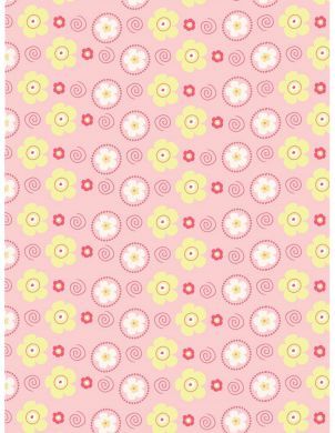 Flowers and Spirals Paper