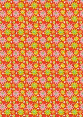 Hot Flowers Background Paper