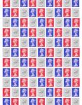 Patriotic Stamps Background Paper