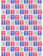 Patriotic Stamps Background Paper