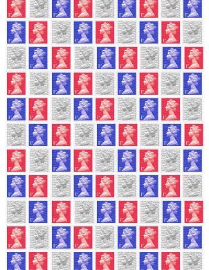 Patriotic Stamps Background Paper