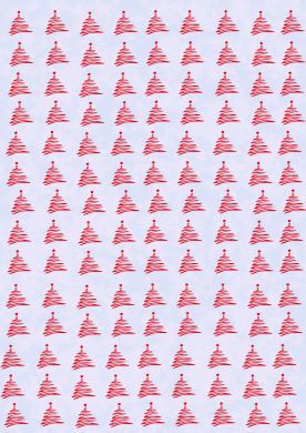 Red Christmas Trees Paper