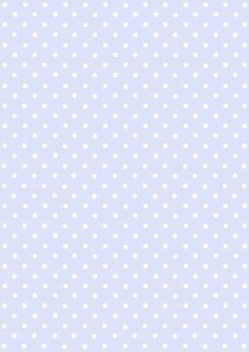 White on Blue Polka Dot Paper