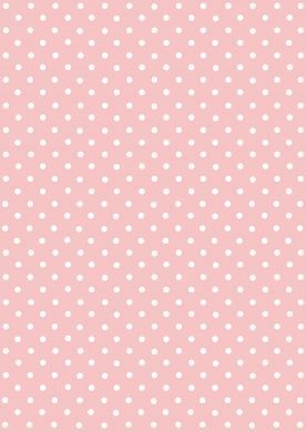White on Pink Polka Dot Paper
