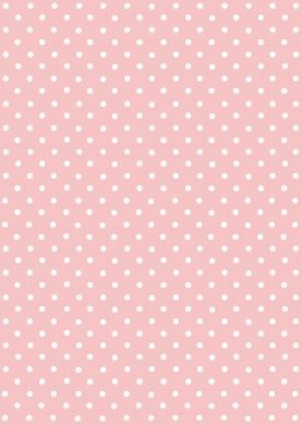 White on Pink Polka Dot Paper