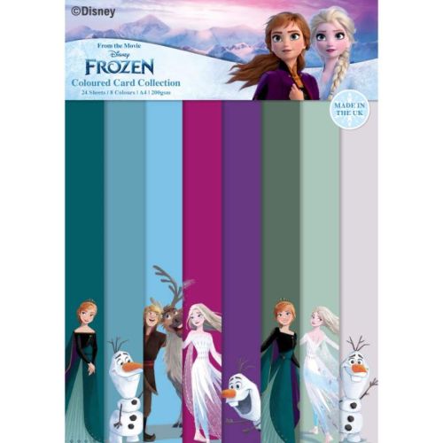 Disney Frozen Christmas A4 Coloured Card Pack
