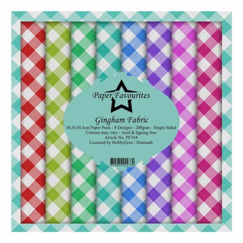 Gingham Fabric 12 x 12 Paper Pack