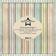 Distressed Stripes 6 x 6 Card Pack