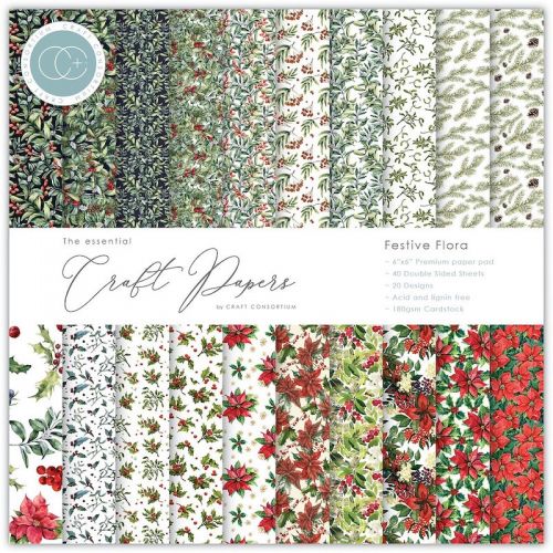 Festive Flora 6 x 6 Christmas Paper Pad 