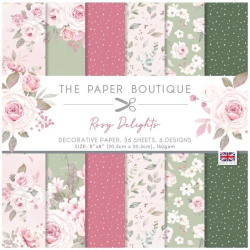Paper Boutique Rosy Delights 8" x 8" Paper Pad