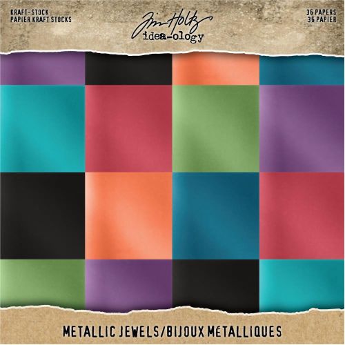 Metallic Jewels Kraft Core Card Stock