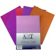 Craft Artist No Shed A4 Glitter Card Warm Tones