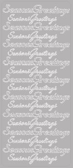 Silver Seasons Greetings Peel Off