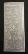 Snowflake Peel Off Stickers Silver
