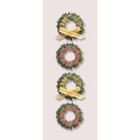 Christmas Boxwood Wreath Stickers