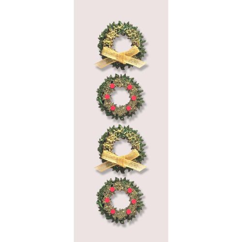 Christmas Boxwood Wreath Stickers