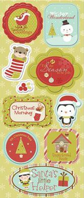 Christmas Chipboard Stickers