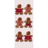 Gingerbread Men Christmas Mini Stickers